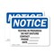 Signmission Testing In Progress Do Not Disturb Contact, 10 in W x Rectangle, Vinyl Decal OS-2PACK-NS-D-710-L-18545 - alternate 1